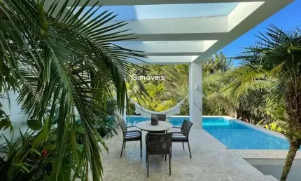 Casa em condomínio fechado com 3 quartos à venda na Rodovia BA-099 - Estrada do Côco, Praia de Busca Vida, Camaçari, 240 m2 por R$ 2.600.000