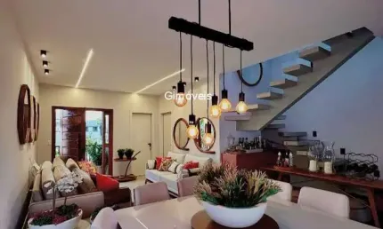 Casa em condomínio fechado com 4 quartos à venda na rua sucupió, 14, abrantes, camaçari, 172 m2 por r$ 1.100.000