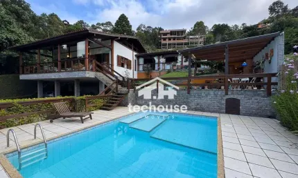 Casa com 4 dormitórios à venda por r$ 1.980.000,00 - albuquerque - teresópolis/rj