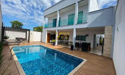 Sobrado alto padrão 4/4 com 3 suítes - 378 m² na 509 sul (arso 54) - próxima à praia da graciosa - palmas/to