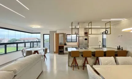 Apartamento quadra mar - mobiliado - em até 36x - residencial blumenau - exlusivo