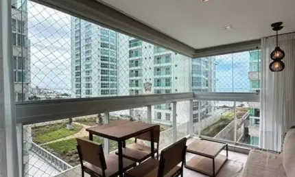 Bali beach - apartamento mobiliado com vista mar permanente, 3 dormitórios em balneário piçarras