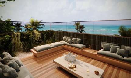 Flat beira mar com 26 m² na praia de Campas Tamandaré, a partir de 230 mil a 50 m do mar