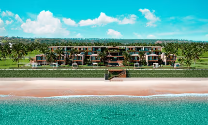 Casa Frente mar com 259 m² 5 quartos sendo 5 suítes e 3 vagas cobertas na Beira mar da Praia do Guadalupe Praia dos Carneiros