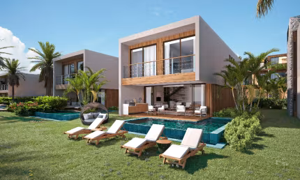 Casa Frente mar com 282 m² 5 quartos sendo 5 suítes e 2 vagas cobertas na Beira mar da Praia de Guadalupe Praia dos Carneiros