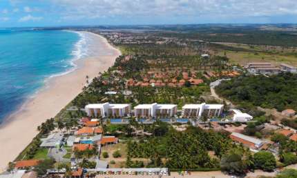 Apartamento com 30 m² 1 quarto com vista mar na praia do Pontal do Cupe a Beira Mar
