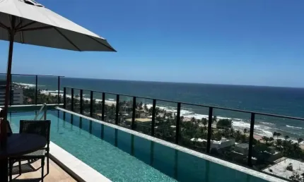 Alugo studio mobiliado 29m² no Condomínio Ilha de Mykonos, Pedra do Sal