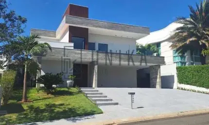 Casa de luxo em condomínio: 4 quartos, 4 suítes, 3 salas, 6 banheiros, 4 vagas - Campinas-SP.