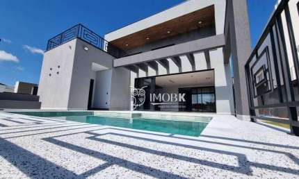 Belíssima casa moderna com 3 suítes à venda, 390 m² por R$ 3.900.000 - Condomínio Reserva da Serra - Jundiaí/SP