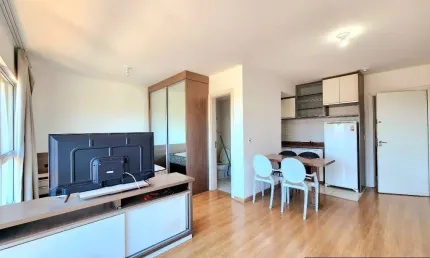 Apartamento studio mobiliado, edifício central station, centro