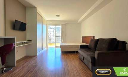 Apartamento mobiliado, COM AMPLA SACADA, Edifício HUB HOME