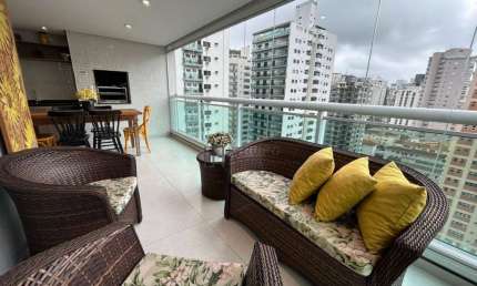 Apartamento com 3 dormitórios à venda, 106 m² por R$ 950.000,00 - Barra Funda - Guarujá/SP