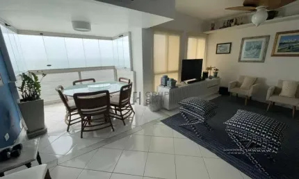 Apartamento com 3 dormitórios à venda, 115 m² por r$ 790.000,00 - pitangueiras - guarujá/sp
