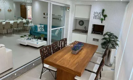 Apartamento com 3 dormitórios à venda, 125 m² por R$ 1.500.000,00 - Barra Funda - Guarujá/SP
