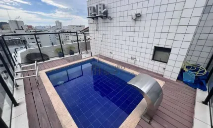 Cobertura Duplex com 4 dormitórios à venda, 398 m² por R$ 2.200.000 - Barra Funda - Guarujá/SP
