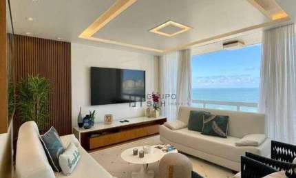 Apartamento com 3 dormitórios à venda, 172 m² por R$ 1.900.000,00 - Praia das Pitangueiras Frente Mar - Guarujá/SP