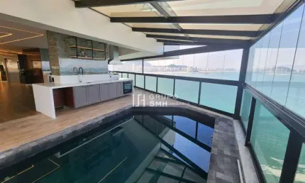 Apartamento com 4 suítes para alugar, 400 m² por R$ 25.000/mês - Astrias - Guarujá/SP