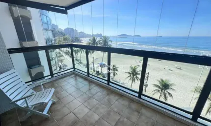 Apartamento com 3 dormitórios à venda, 180 m² por r$ 1.380.000,00 - astúrias - guarujá/sp