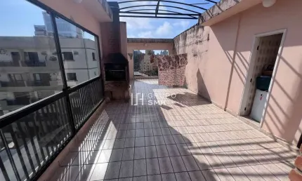 Cobertura com 2 suítes, 197 m² - venda por R$ 650.000 ou aluguel por R$ 6.600/mês - Jardim Las Palmas - Guarujá/SP