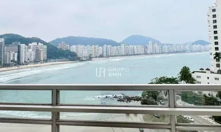 Apartamento com 2 dormitórios à venda, 135 m² por r$ 1.200.000 - astúrias frente mar - guarujá/sp