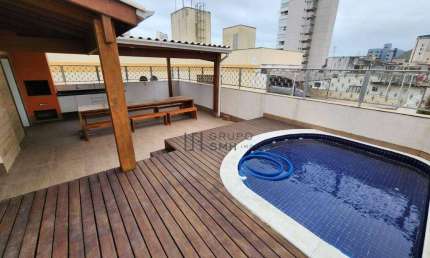 Cobertura com 3 dormitórios à venda, 129 m² por R$ 640.000,00 - Jardim Las Palmas - Guarujá/SP