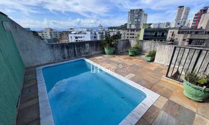 Cobertura com 3 dormitórios à venda, 290 m² por R$ 750.000 - Tombo - Guarujá/SP