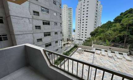 Apartamento com 2 dormitórios para alugar, 143 m² por R$ 4.300,00/mês - Barra Funda - Guarujá/SP