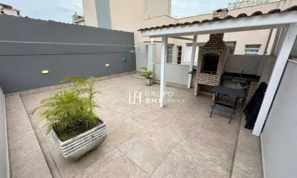 Cobertura com 2 dormitórios à venda, 90 m² por r$ 420.000 - enseada - guarujá/sp