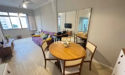 Apartamento com 1 dormitório, 56 m² - venda por R$ 375.000 ou aluguel por R$ 3.000/mês - Pitangueiras - Guarujá/SP