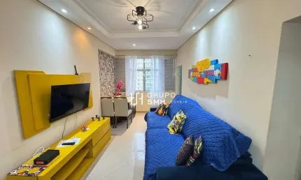 Apartamento com 1 dormitório à venda, 60 m² por r$ 375.000 - pitangueiras - guarujá/sp