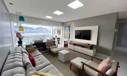 Apartamento com 3 dormitórios à venda, 140 m² por r$ 1.300.000 - astúrias frente mar - guarujá/sp