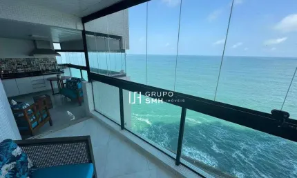 Apartamento com 3 dormitórios, 185 m² - venda por r$ 1.850.000 ou aluguel por r$ 13.000/mês - praia das pitangueiras frente mar - guarujá/sp