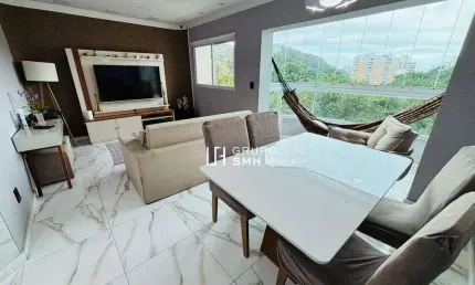 Apartamento com 3 dormitórios à venda, 100 m² por r$ 630.000 - astúrias - guarujá/sp