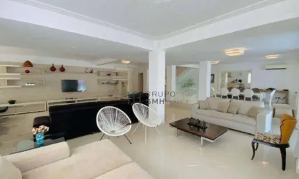Casa com 6 dormitórios, 667 m² - venda por r$ 4.600.000,00 ou aluguel por r$ 27.000,00/mês - jardim acapulco - guarujá/sp