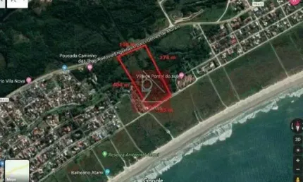 TERRENO 50.806 MIL M² DE FRENTE PARA O MAR PONTAL PARANA R$8.200.000,00