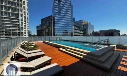 Apartamento com 1 dormitório para alugar, 33 m² por R$ 5.134,82/mês - Santo Amaro - São Paulo/SP