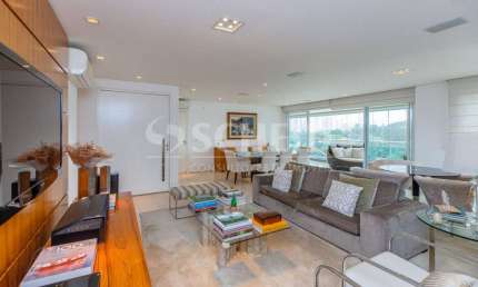 Apartamento 240m², 4 suítes, 4 vagas fixas e varanda goumert à venda no Brooklin