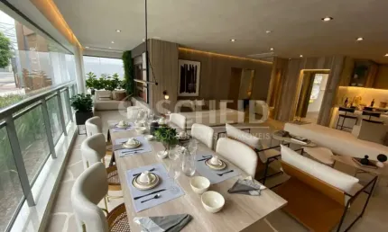 Apartamento novo de 157,34m² á venda com 3 suítes e 2 vagas na região do campo belo