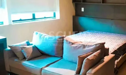 Flat com 28m² 1 dormitório e 1 vaga à venda em Indianópolis - SP