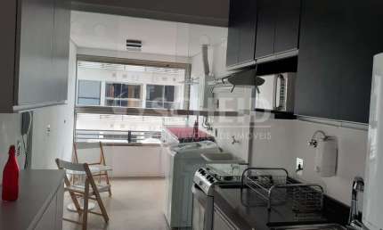 Apartamento Brooklin mobiliado 1 suíte, sala, 1 vaga lazer!