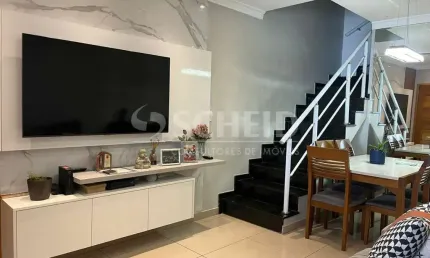 Sobrado à venda de 98,00m² útil, com 3 quartos e 2 vagas, na vila mascote.