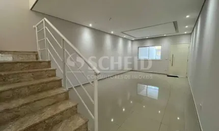 Sobrado novo 3 dormit, 1 suite, 2 vagas, churrasqueira, quintal, acabamento sofisticado