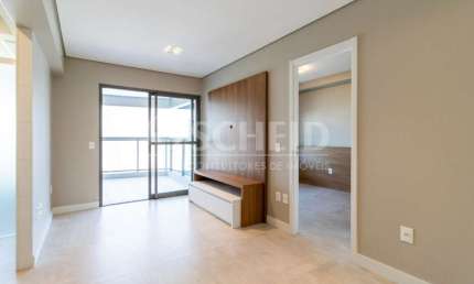 Apartamento á Venda no Brooklin com 50m², 1 quarto sendo 1 suíte, 1 vaga.