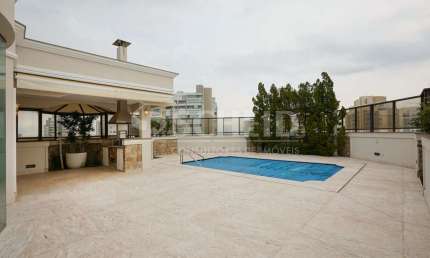 Cobertura duplex à venda ou locação no Campo Belo, 546m². 4 suítes, 4 vagas!