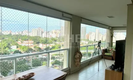 Apartamento de 233 m² no campo belo com varanda de 16m², 3 suítes, 4 vagas e condomínio novo