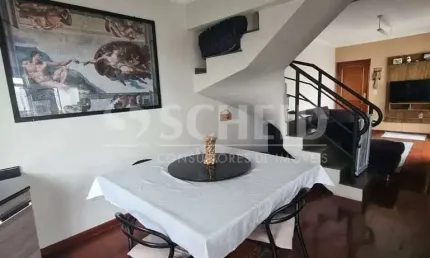 Cobertura a venda com 3 dormitórios, sendo 1 suíte e 2 vagas, no Jardim Prudência.