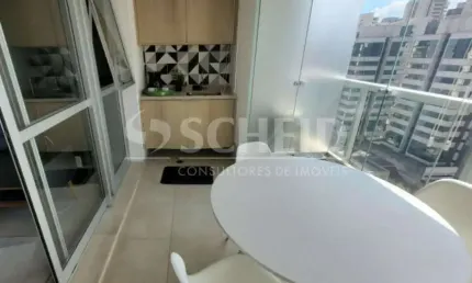 Flat com 1 quarto à venda na Avenida Aratãs, --, Moema, São Paulo