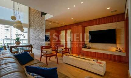Apartamento em andar alto com mezanino e varanda gourmet - Brooklin