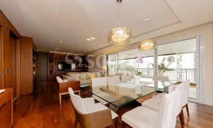 Apartamento á venda no alto da boa vista com 208m², 3 quartos sendo 3 suítes, 4 vagas.