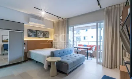 Studio á venda no campo belo mobiliado com 40m², 1 quarto.